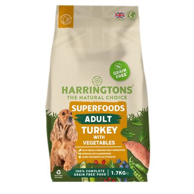 Harringtons Superfoods Dry Dog Food - Turkey with Vegetables - Thumbnail 2