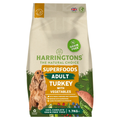 Harringtons Superfoods Dry Dog Food - Turkey with Vegetables