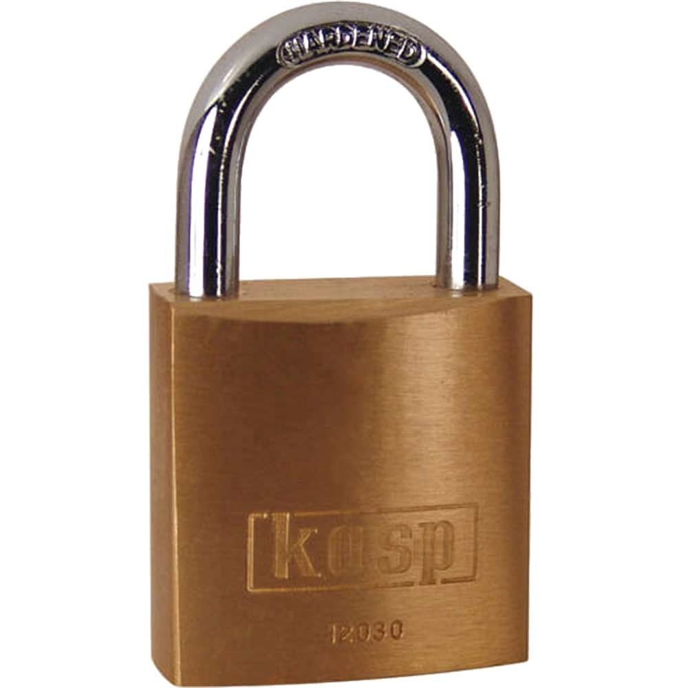 Kasp 120 Series Brass Padlock 30mm Standard - Image 1