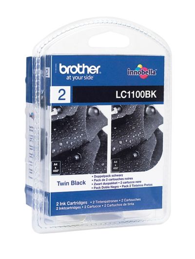 Brother LC1100BKBP2 ink cartridge 2 pc(s) Original Black