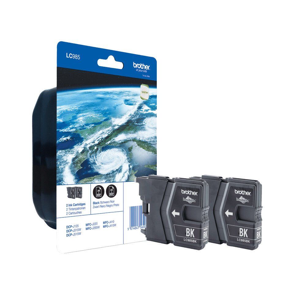 Brother LC985BKBP2 ink cartridge 2 pc(s) Original Black - Image 1