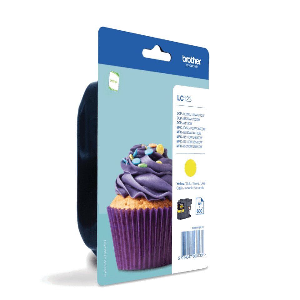 Brother LC123YBP ink cartridge 1 pc(s) Original Yellow - Image 1