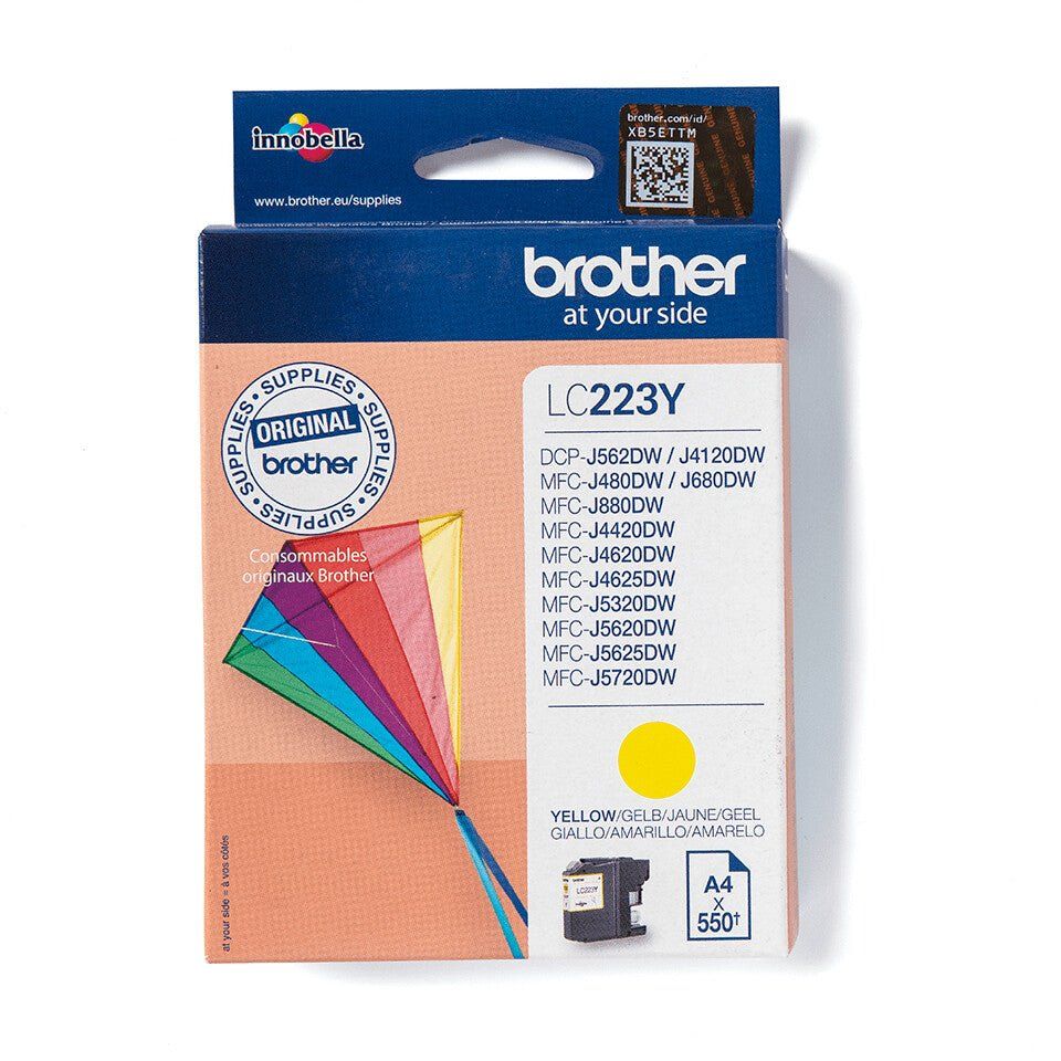 Brother LC223Y ink cartridge 1 pc(s) Original Yellow - Image 1