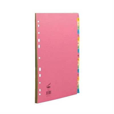 Concord Index A-Z A4 160gsm Board Bright Assorted Colours 52499 - Thumbnail 2