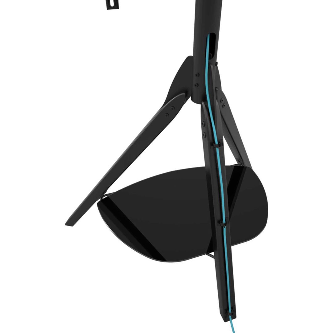 AVF Hoxton FSL1000HOXBB Tripod TV Stand with Bracket - Black, Black - Image 1