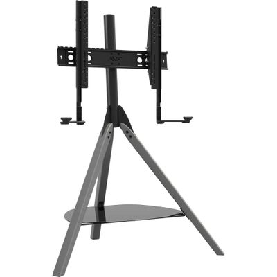 AVF Hoxton FSLK1001HOXGB Tripod TV Stand with Bracket - Black & Grey, Black,Silver/Grey
