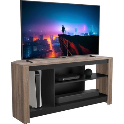 AVF Calibre Alto Gaming 1200 mm TV Stand for up to 60" TVs - Rustic Sawn Oak & Black, Black,Brown