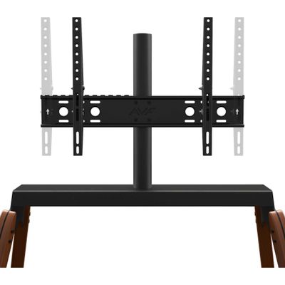AVF Hoxton Quad FSL1120HOQDWB 1120 mm TV Stand with Bracket - Dark Wood & Black, Black,Brown
