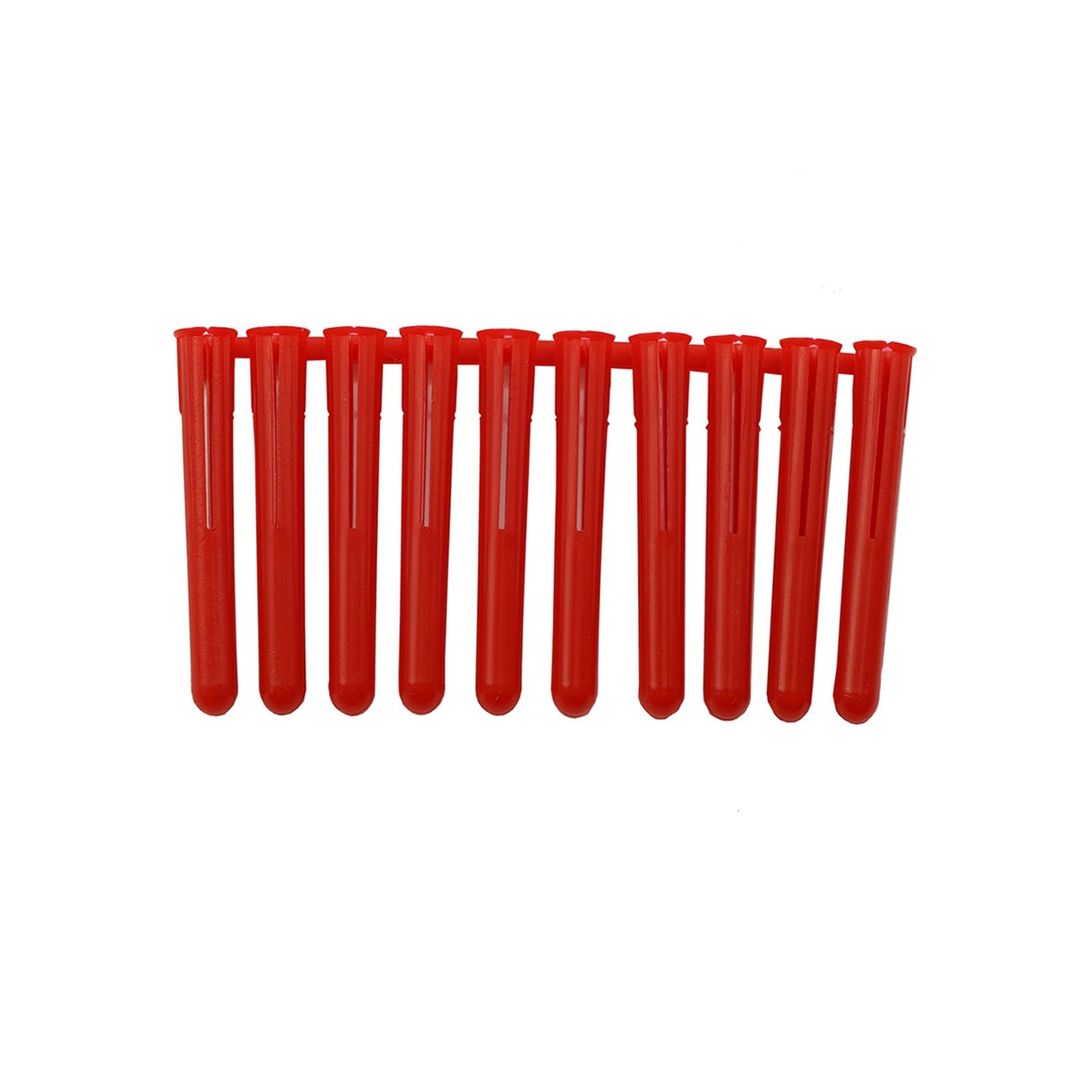 Jcp Standard Plastic Plugs Red - 5.5 x 30mm (Box of 1000) - Red - Image 1