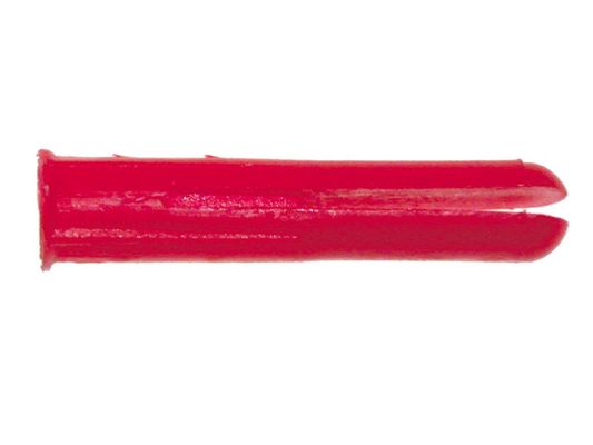 Jcp Standard Plastic Plugs Red - 5.5 x 30mm (Box of 1000) - Red - Thumbnail 2