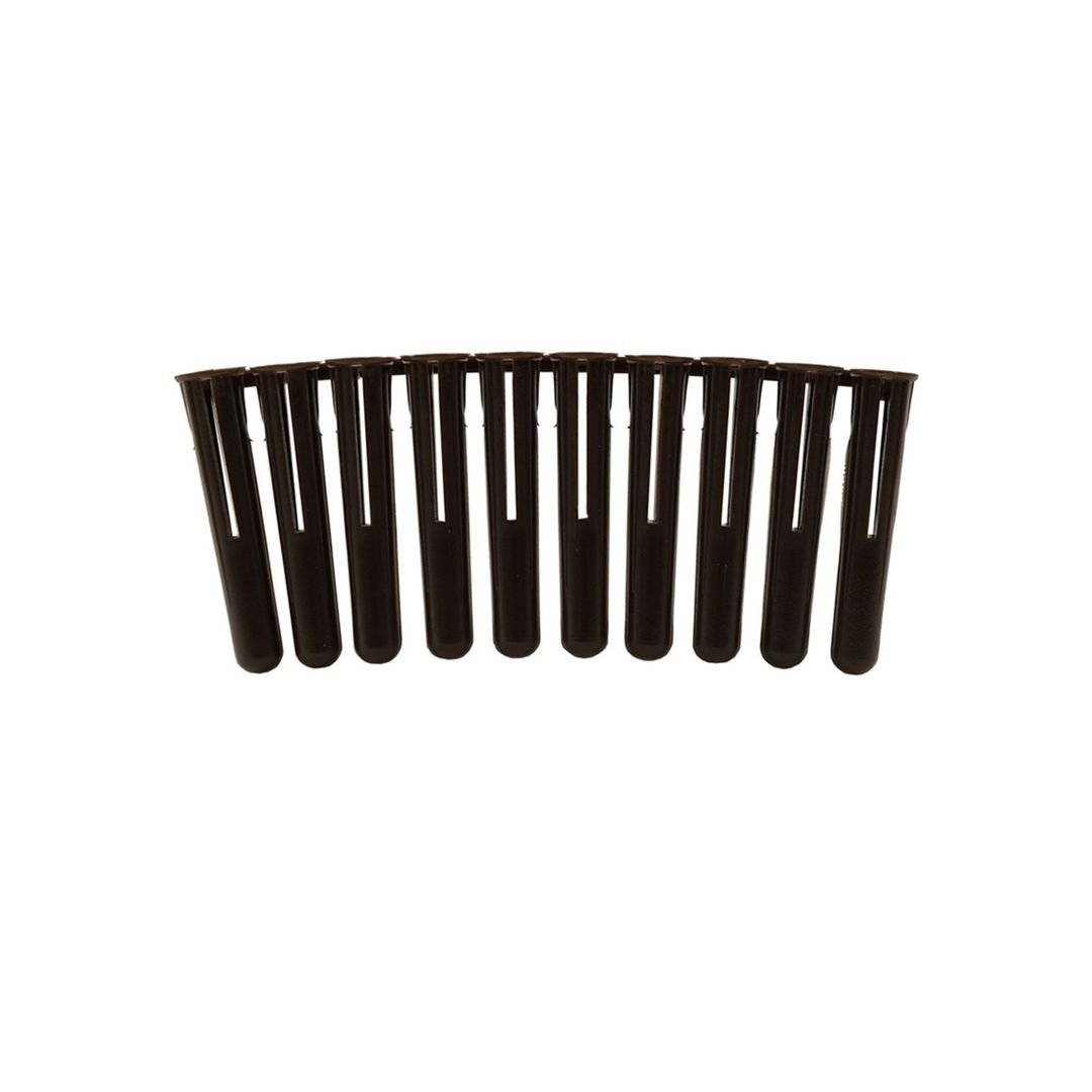 Jcp Standard Plastic Plugs Brown - 7.0 x 37mm (Box of 1000) - Black - Image 1