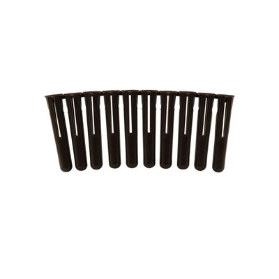 Jcp Standard Plastic Plugs Brown - 7.0 x 37mm (Box of 1000) - Black