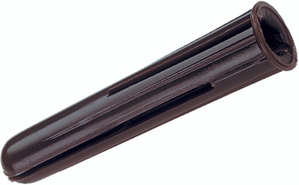 Jcp Standard Plastic Plugs Brown - 7.0 x 37mm (Box of 1000) - Black - Thumbnail 2