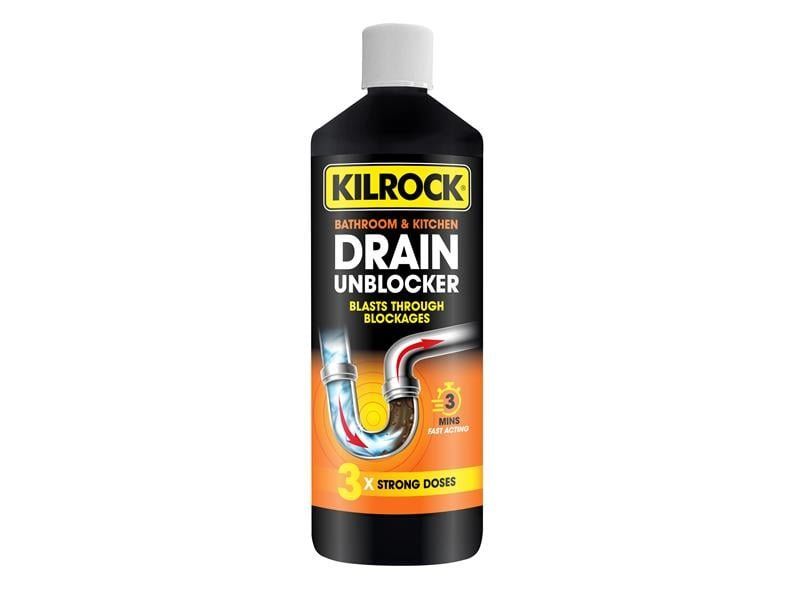 Kilrock DRAIN 1L Bathroom & Kitchen Drain Unblocker 1 Litre - Image 1