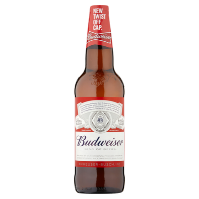 Budweiser Premium Lager Bottle, 1 x 660 ml