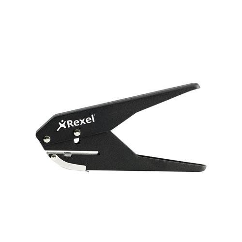 Rexel S120 Single Hole Plier Punch Black - Image 1