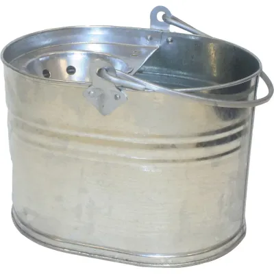 ValueX Galvanised Steel Bucket With Wringer 13 Litre - 0907006 - Thumbnail 2