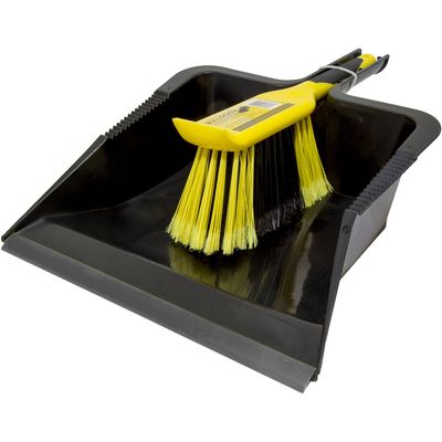 Bulldozer HQ.0015/RK.01 Heavy-Duty Dustpan And Large Hand Rake Set