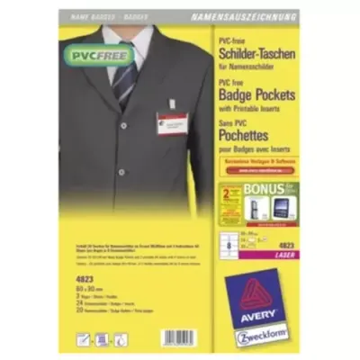 Avery 4823 identity badge/badge holder 24 pc(s)