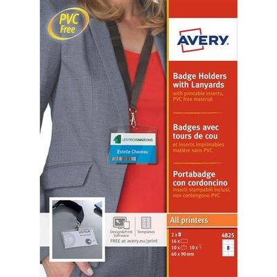 Avery 4825 identity badge/badge holder 16 pc(s)