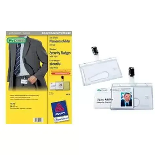 Avery 4826 identity badge/badge holder 25 pc(s) - Image 1