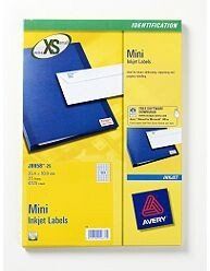 Avery Mini Inkjet Labels White - Image 1