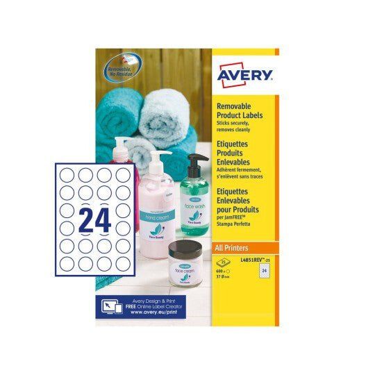 Avery L4851REV-25 printing paper A4 (210x297 mm) 25 sheets White - Image 1