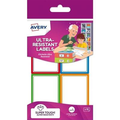 Avery RES16-UK self-adhesive label Rectangle Permanent Multicolour 16