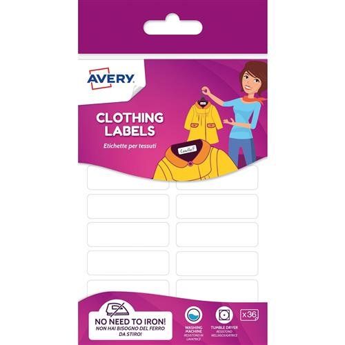 Avery ETVET36-UK self-adhesive label Rectangle Permanent White 36 pc(s - Image 1
