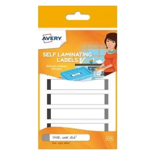 Avery UK Waterproof Labels Waterproof Dishwasher proof Microwavable 86 x 17 mm White & Grey (Pack 24 Labels) - APGRIS24.UK - Image 1