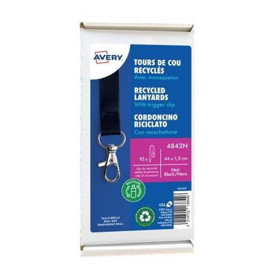 Avery 4842N identity badge/badge holder Metal Polyethylene terephthalate (PET) 10 pc(s) - Thumbnail 2
