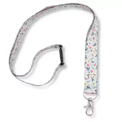 Avery Recycled Floral Pre-Printed Lanyard with 2cm Wide Carabiner (Pack 1) - R4828F-1