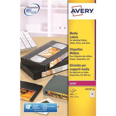 Avery L7674-25 printer label White Self-adhesive printer label