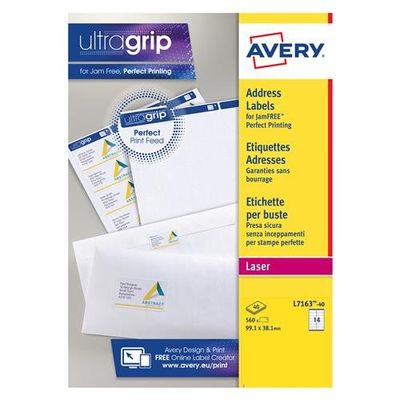 Avery L7163-40 addressing label White