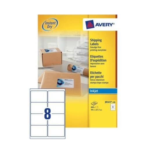 Avery J8165-100 addressing label White Self-adhesive label - Image 1