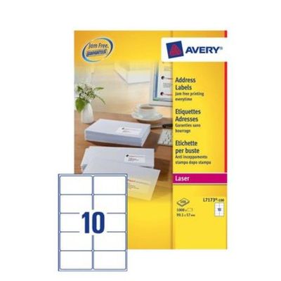 Avery L7173-100 addressing label Self-adhesive label White