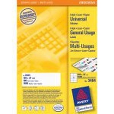 Avery Universal Labels. White 105x37mm self-adhesive label 1600 pc(s)