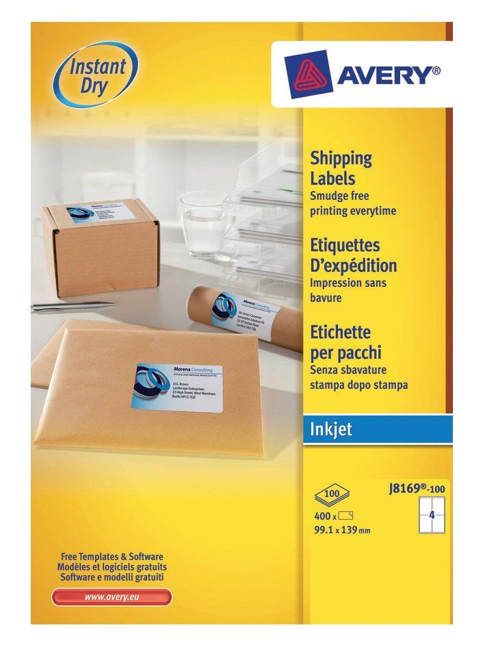 Avery Inkjet Addressing Labels - Image 1