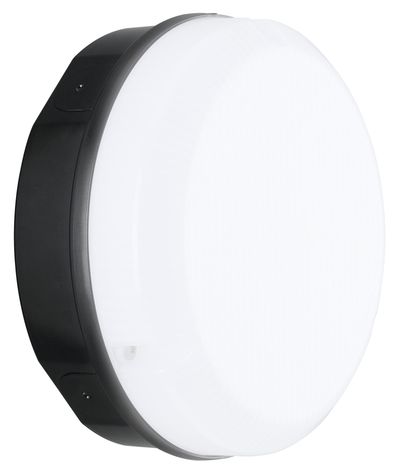 200Mm Mosi Bulkhead 735 Lumen Output Black Base With Rismatic Opal Diffuser And Standard Driver LBM200B7S40-02