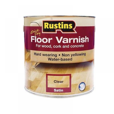 Rustins AFCS2500 Quick Dry Floor Varnish Satin 2.5 Litre