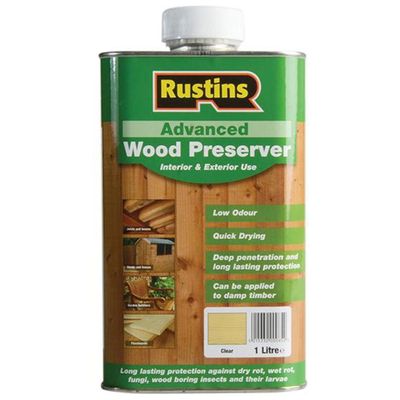 Rustins AWCL1000 Advanced Wood Preserver Clear 1 Litre - Thumbnail 2