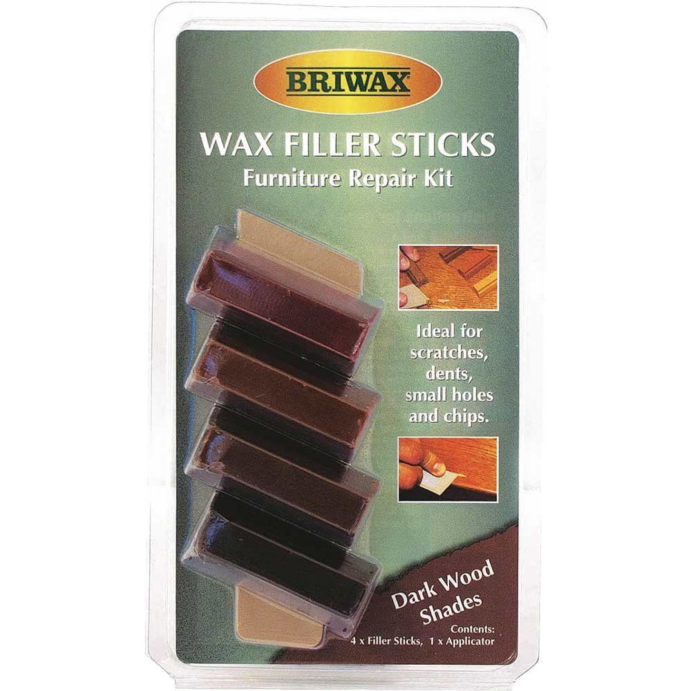 Briwax BWSWSDK Wax Filler Sticks Dark Wood Shades (Pack 4) - Image 1