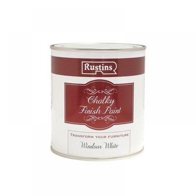 Rustins CHAPW500 Chalky Finish Paint Windsor White 500Ml