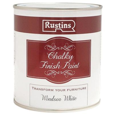Rustins CHAPW500 Chalky Finish Paint Windsor White 500Ml - Thumbnail 2