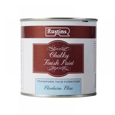 Rustins CHAPB250 Chalky Finish Paint Blenheim Blue 250Ml