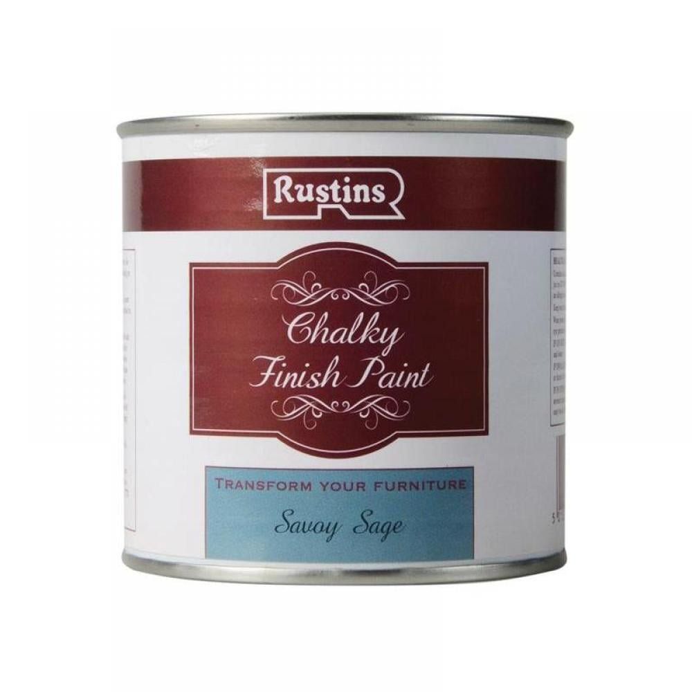 Rustins CHAPS250 Chalky Finish Paint Savoy Sage 250Ml - Image 1