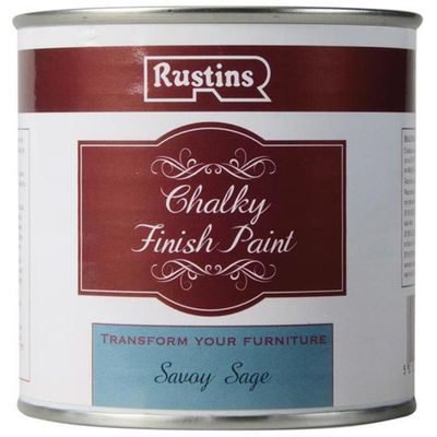Rustins CHAPS250 Chalky Finish Paint Savoy Sage 250Ml - Thumbnail 2