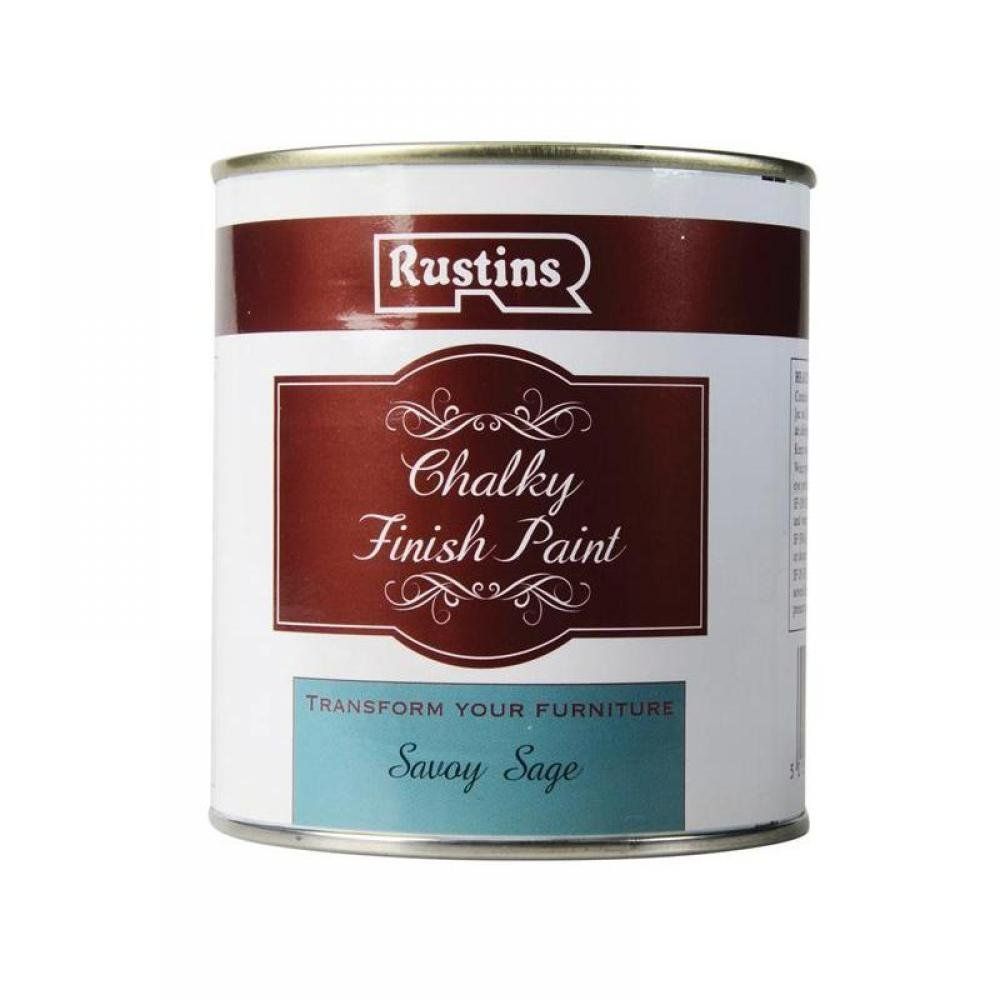 Rustins CHAPS500 Chalky Finish Paint Savoy Sage 500Ml - Image 1