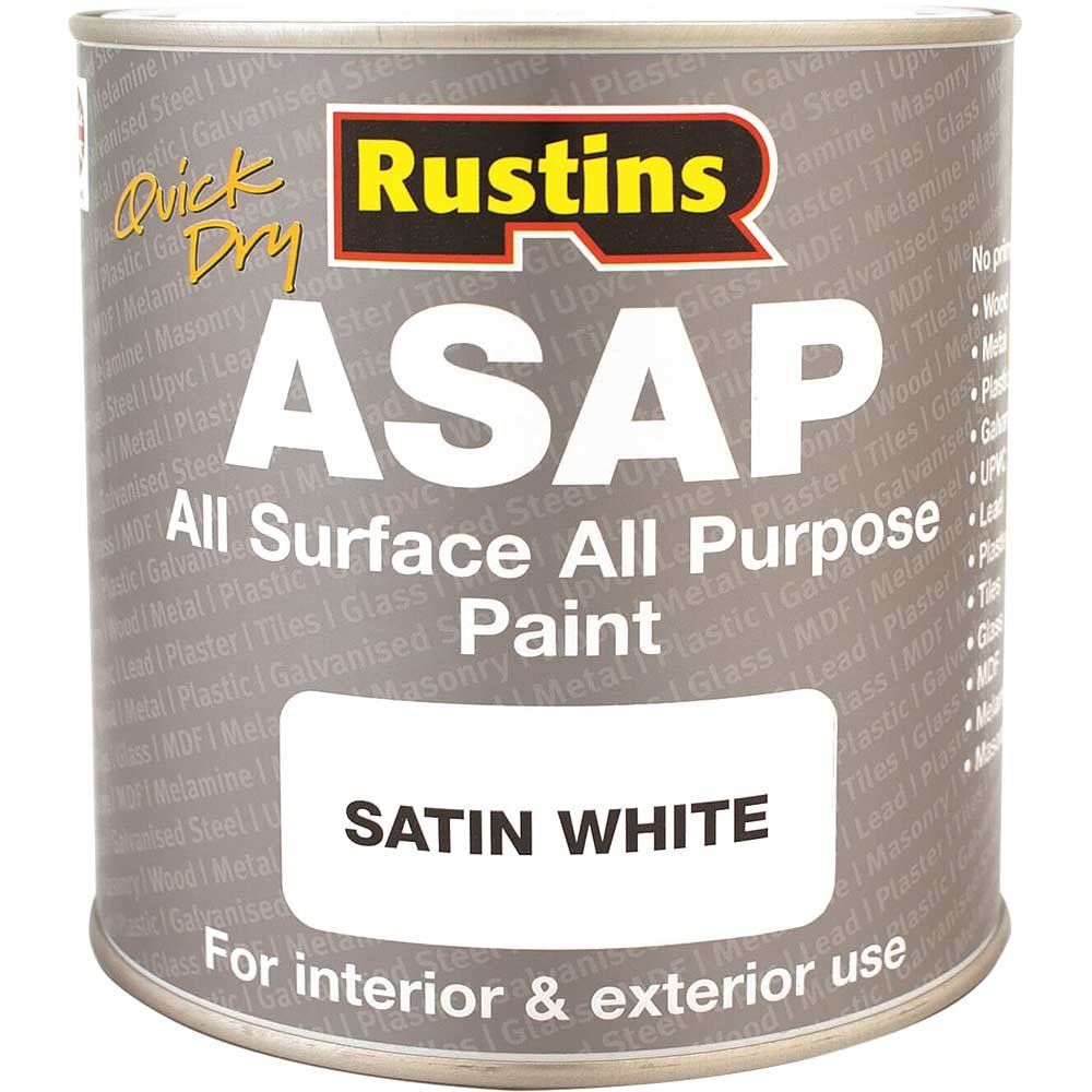 Rustins ASAPWH500 Asap Paint White 500Ml - Image 1