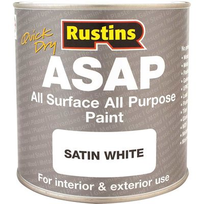 Rustins ASAPWH500 Asap Paint White 500Ml